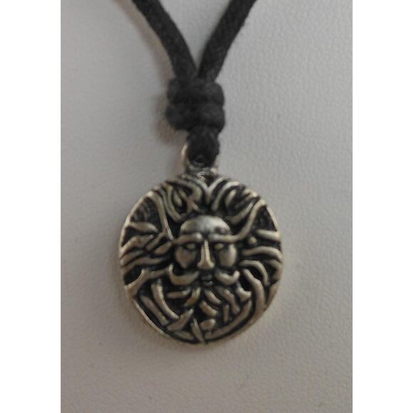 Vintage Sacred Symbols Celtic Necklace Pendant with Adjustable Cord - NOS - Picture 4 of 5